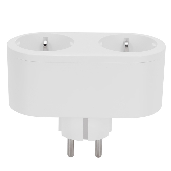 Priza UE cu Control Vocal si Temporizator pentru 100-250V, 16A - Priza Inteligenta WiFi pentru Gestionarea Energiei