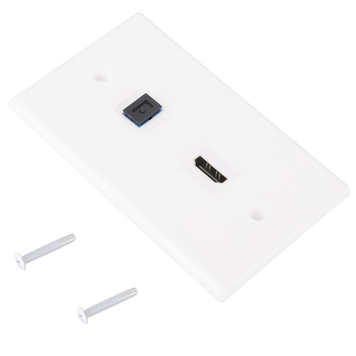 HDMI fali csatlakozó, Jormftte, könnyű telepítés, tartós anyag, házimozihoz, US szabvány