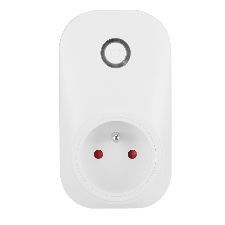Priză inteligentă WiFi Jormftte, control vocal, protecție la suprasarcină, material rezistent la flacără, 200V