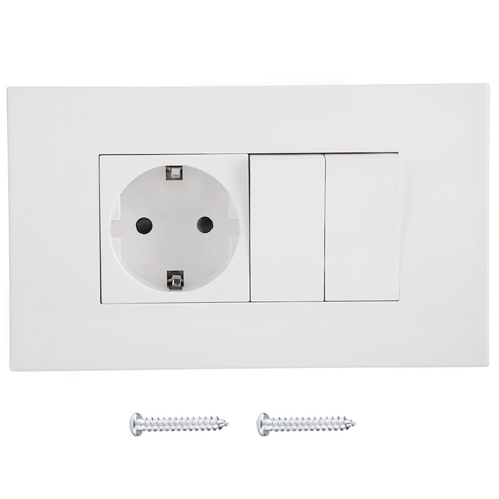 Jormftte fali aljzat, 1 aljzat, dupla kapcsolóval, ABS, új