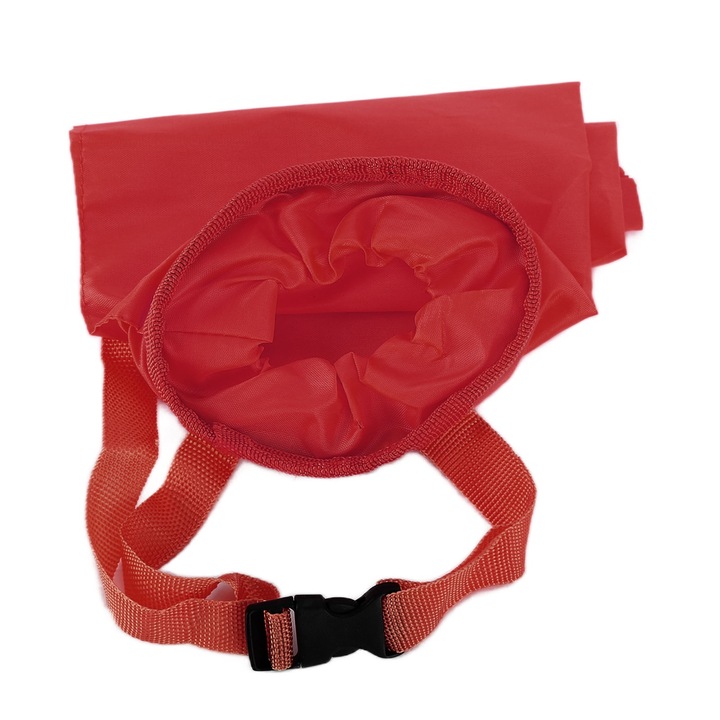 Jormftte autós szemetes, multifunkcionális, piros, oxford anyagból, rugalmas nyílással