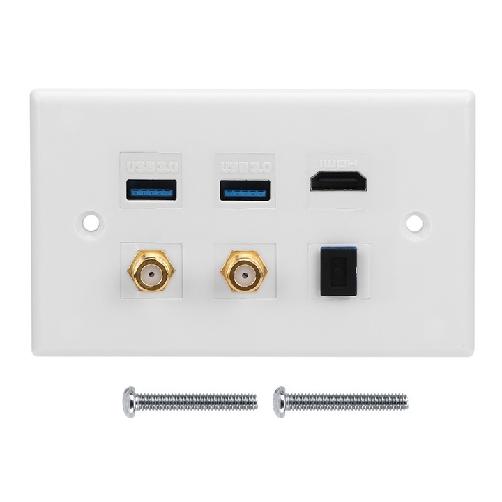 Jormftte fali panel 2 USB-vel, HDMI-vel, optikaival, 2F fejjel, standard méretek