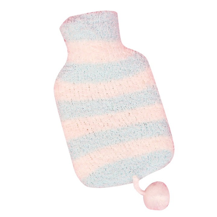 Jormftte testmelegítő, mini melegvizes palack, rajzfilm mintás design, 500ml