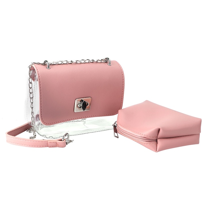 Jormftte Atlatszo valltaska, 2 reszes keszlet, konnyen tisztithato, finom lanccal