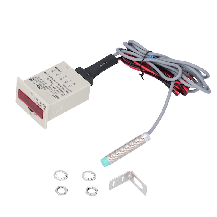 Цифров електронен брояч BEM-6H-04NK-L-CT, Mmgoqqt, 999999 числа, 10W, 4 мм, 1,5 м захранващ кабел
