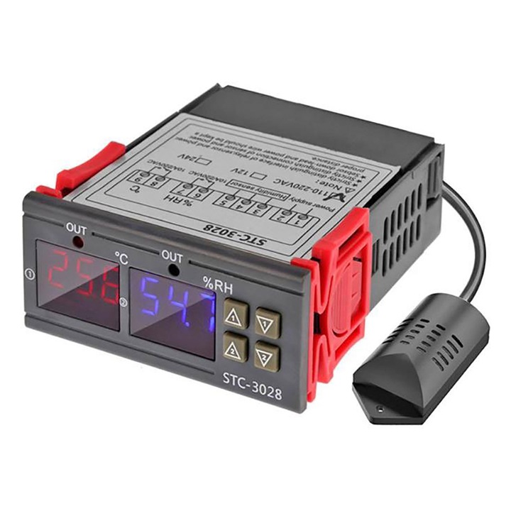 Цифров контролер за температура и влажност Enforose -20℃ до +80℃ 0-100% RH Прецизен хигрометър Термометър 110V-220V