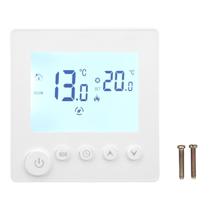 Termostat digital Enforose cu display LCD, control programabil, 5-60°C, AC 90-240V