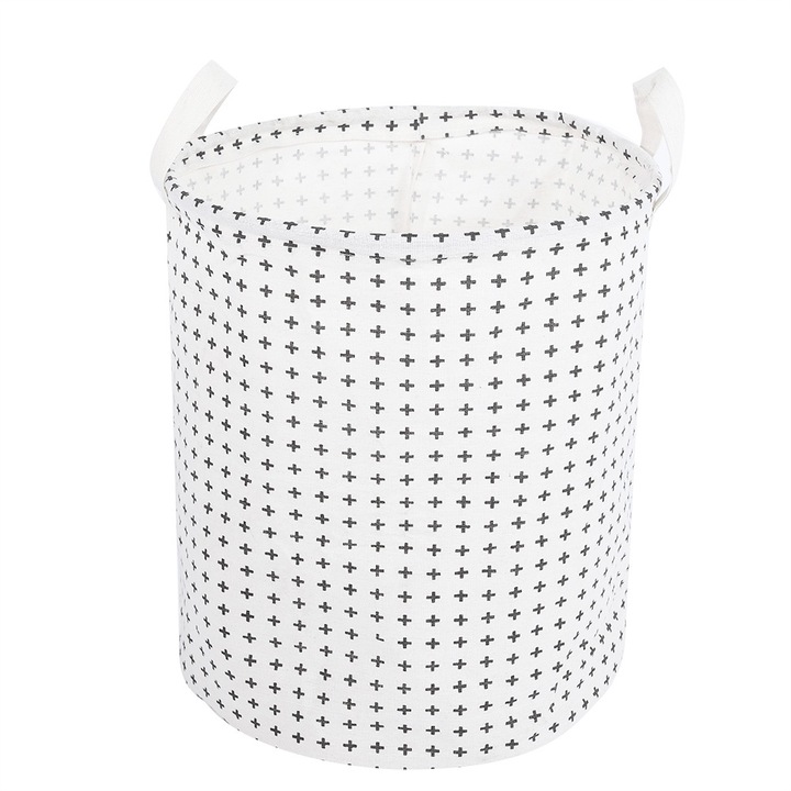 Jormftte szennyestartó kosár, vidéki stílusú, összecsukható, dekoratív, 30x40cm