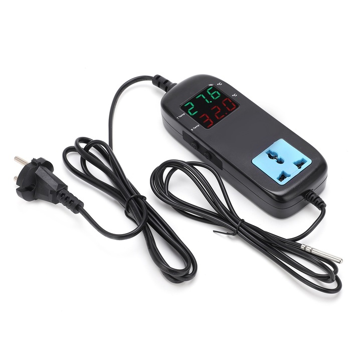 Termostat digital Enforose MH-2000, control temperatura -40~120, ABS, 90V~250V, 3W