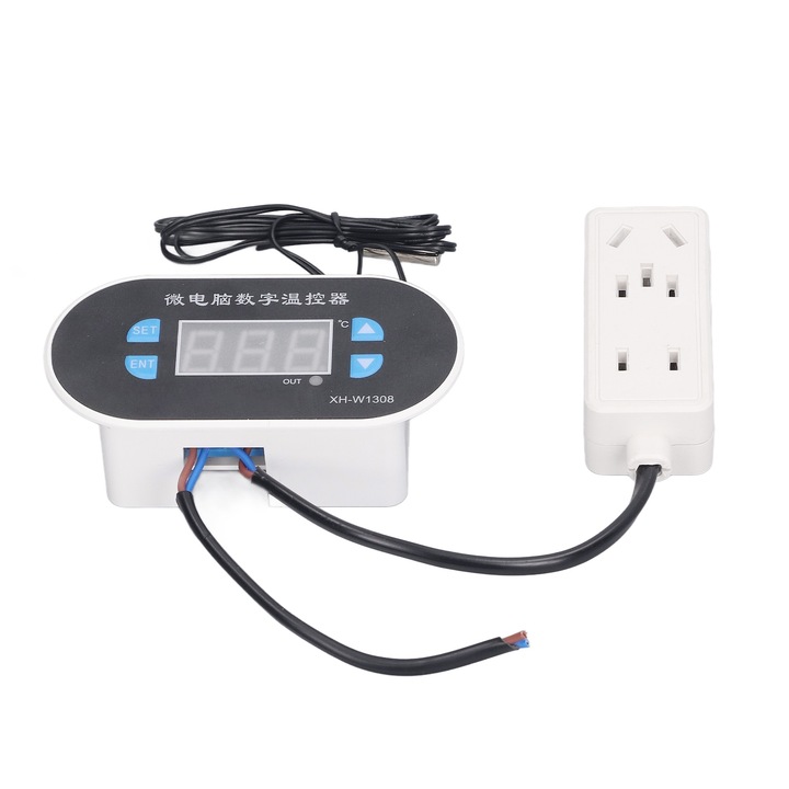 Termostat digital Enforose cu sonda waterproof 1m, 110-220V, interval temperatura -55-120C