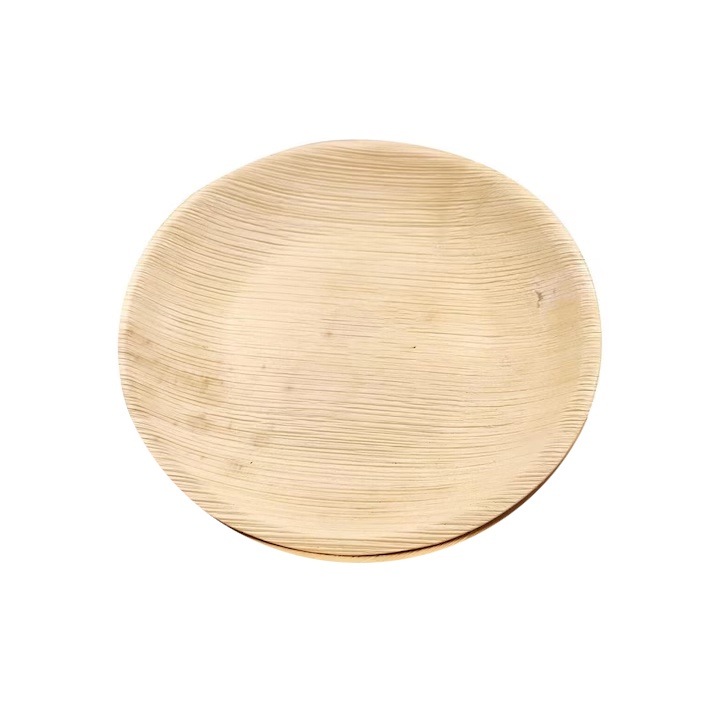 Set 50 farfurii de unica folosinta, 15 cm, compostabile, din frunze de palmier