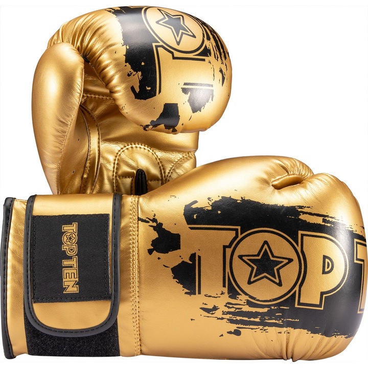 Manusi Box “Power Ink Golden Star” - 10 oz, auriu-negru