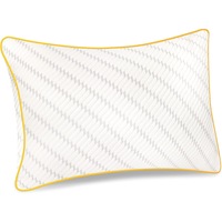 Perna ortopedica pentru dormit ajustabila NextWave®️, Spuma cu Memorie Maruntita pentru Gat si Suport Cervical, 2 Zone de Confort, Ideala pentru dormitul lateral, spate sau stomac, Husa lavabila, 70x50 cm