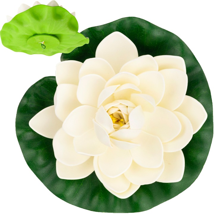 Elegáns műlótuszvirág, Luka, 15cm, többszínű, tódekorációhoz