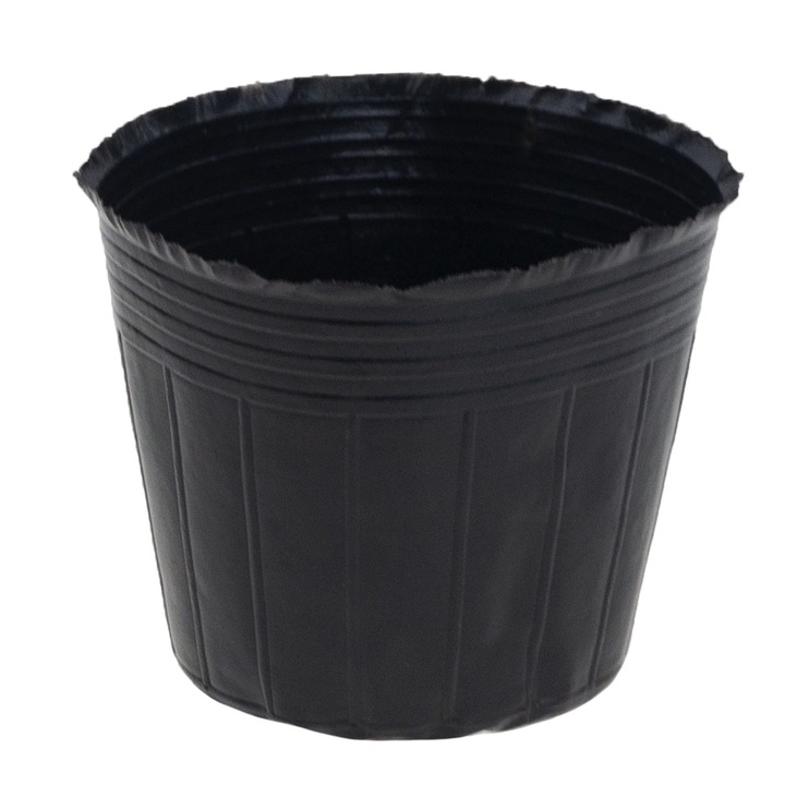 Set 10 ghivece pentru rasaduri, 20x20cm, plastic, negru