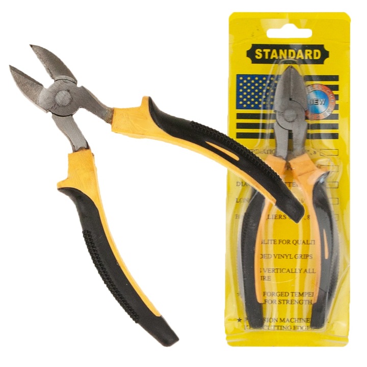 Fogó, 19cm, Standard gumírozott fogantyúk, 26x8x2cm, többszínű