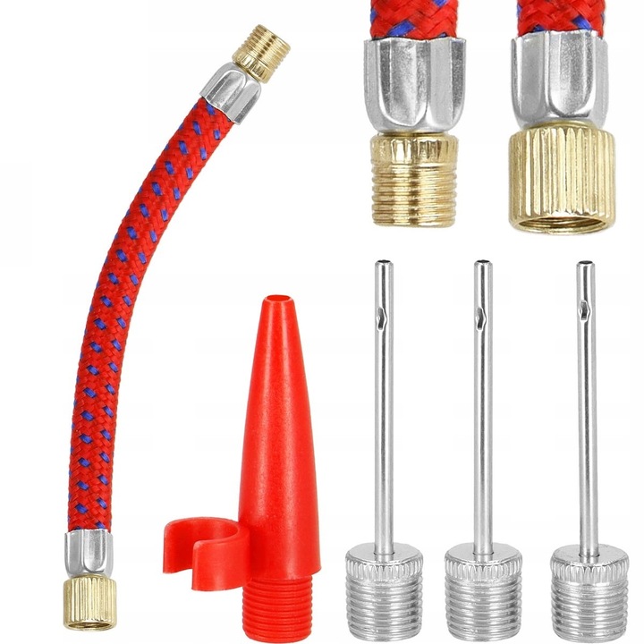 Set accesorii pompare, Top Gift, 3 ace metalice, capat plastic, 13,5x9x1cm