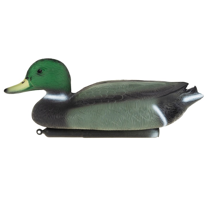 Figurina decorativa rata, 36x15x14cm, Plastic, Pentru gradina si iaz