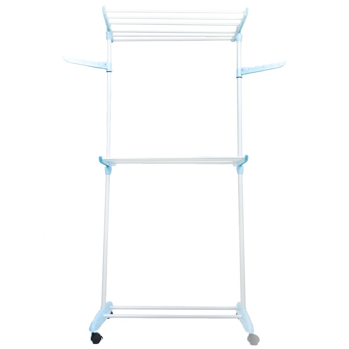 Függőleges ruhaszárító, Műanyag, 8 m, Fehér