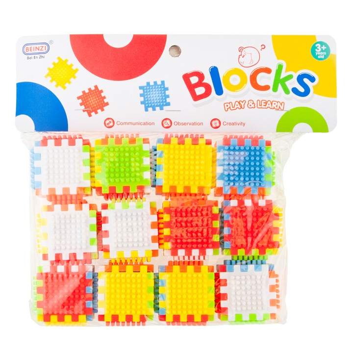 Конструктор 72 части разноцветни 26х23.5х5см