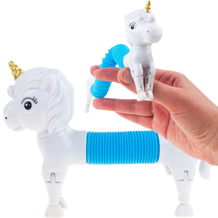 Interaktív gyerekjáték, Top Gift, egyszarvú mozgó elemekkel, 12x9x3cm, többszínű