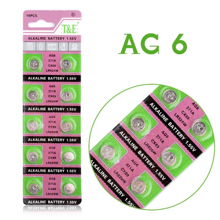 Baterii alcaline L921F, 32 mAh, 9.5x2.1mm, set 10 bucati