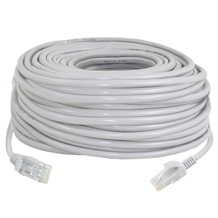 LAN hálózati kábel 30m, RJ-45, PVC, sebesség 10/100 Mb/s