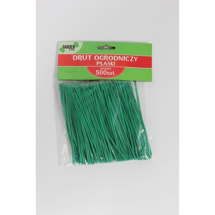 Set 500 coliere de legat plante, Garden line, verzi, 10cm