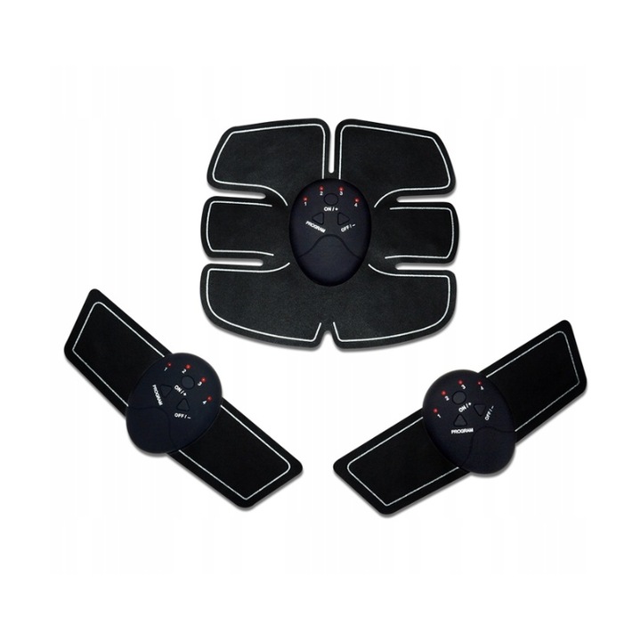 Set 3 Aparate de Masaj pentru Abdomen, Brate si Coapse, 18x18x5cm, Multifunctional