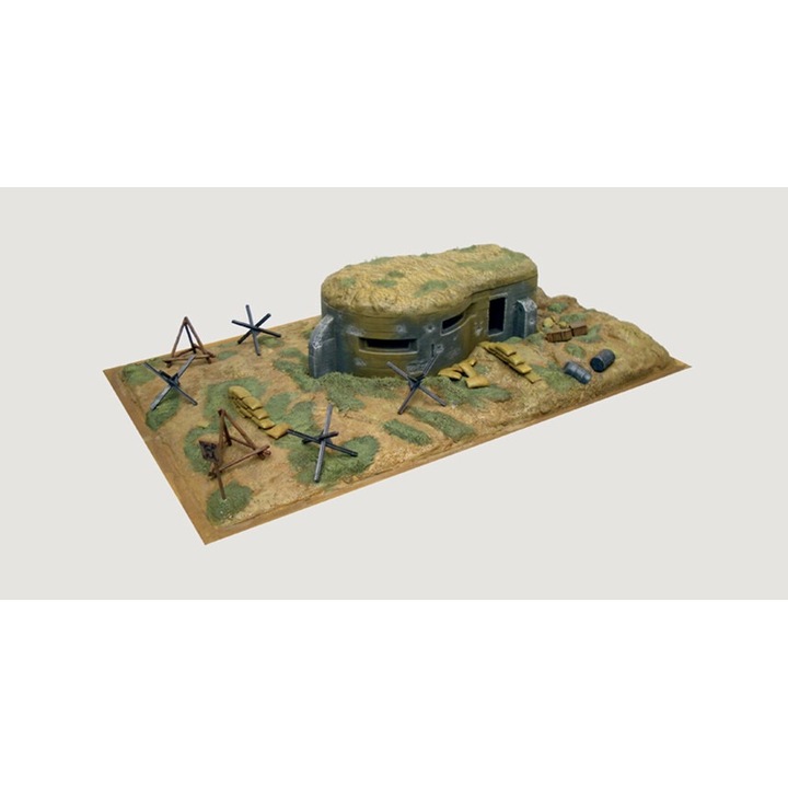 Accesorii pentru diorame de construit Italeri German Bunker and accessories 1:72 ITA 6070