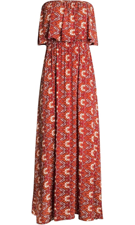Rochie, Cozevdnt, Bumbac, Boho, Rosu