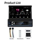 Radio auto 1din, 7 inch, touchscreen, suport Carplay si Android Auto, rezolutie 1024x600, putere 4x45W