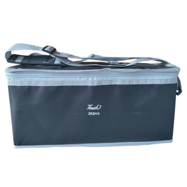 Комплект 262 двойни маркера, професионални, мастило на спиртна основа, многоцветни