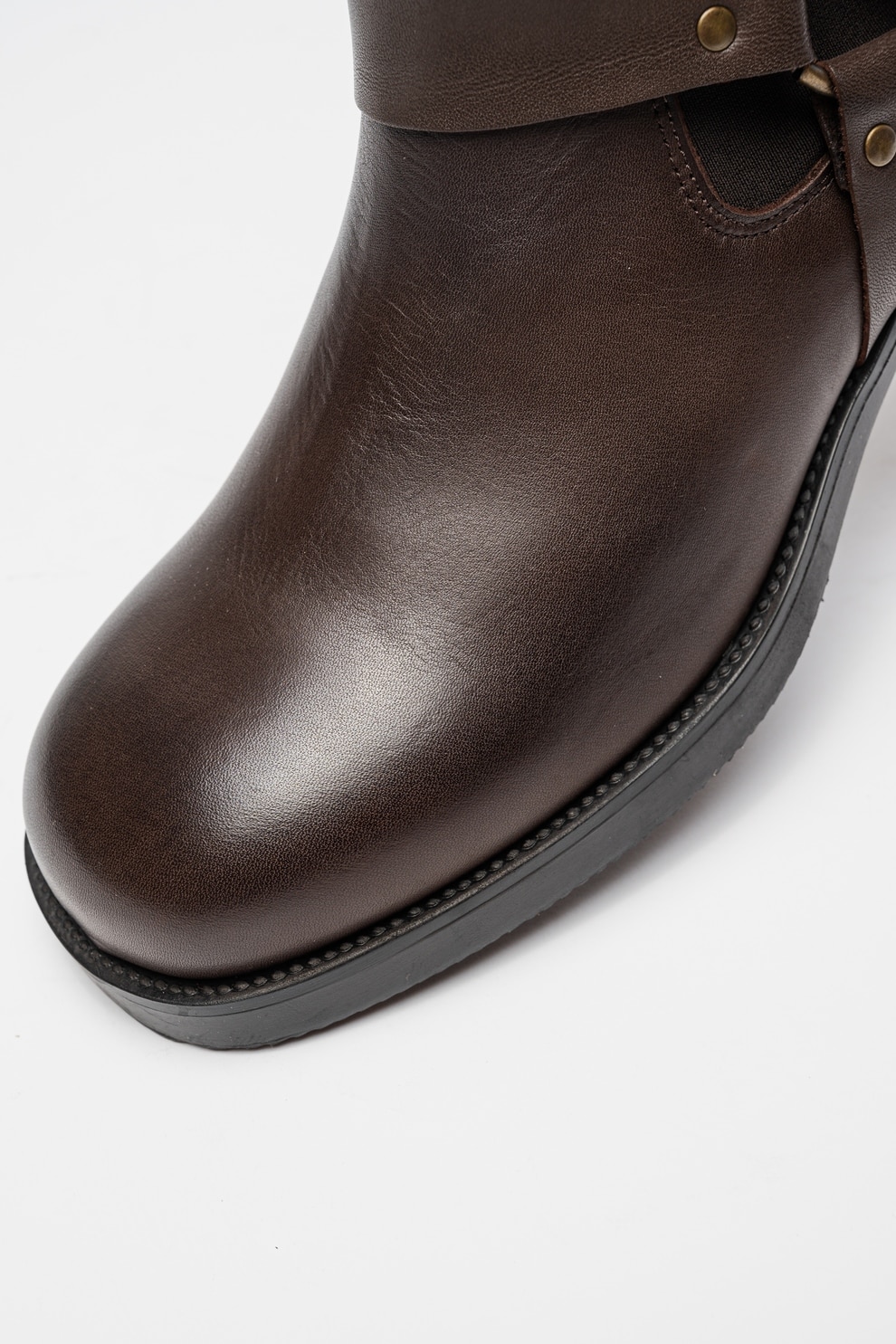Steve Madden, Ghete Chelsea de piele Antonn, Maro inchis, 42 - eMAG.ro