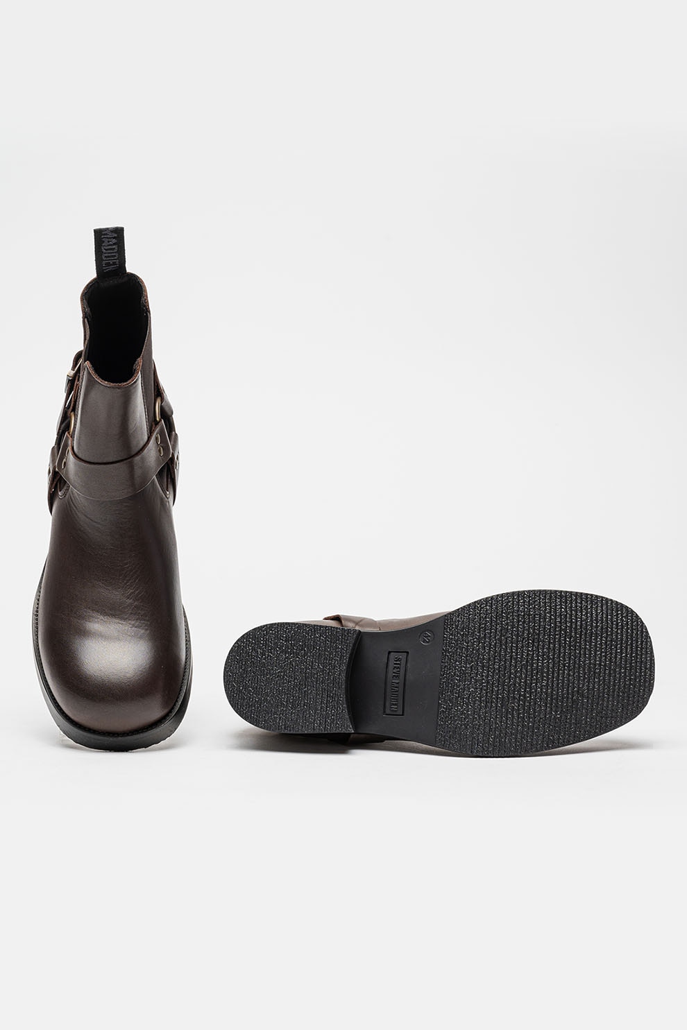 Steve Madden, Ghete Chelsea de piele Antonn, Maro inchis, 42 - eMAG.ro