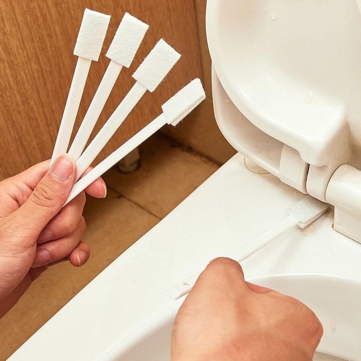 Set 28 perii mici de unica folosinta pentru colturi, alb, universal