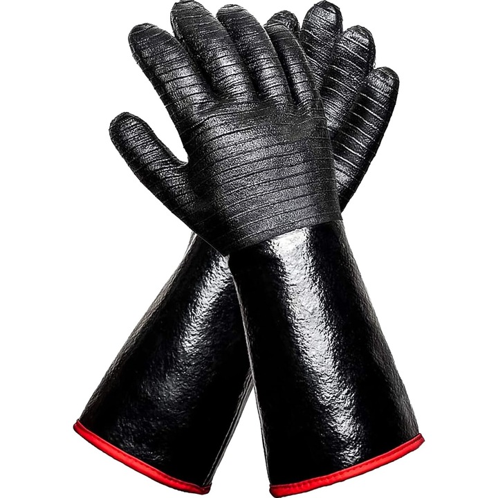 Sütőkesztyű, hőálló, nagy méretű, 1 páros szett, neoprén