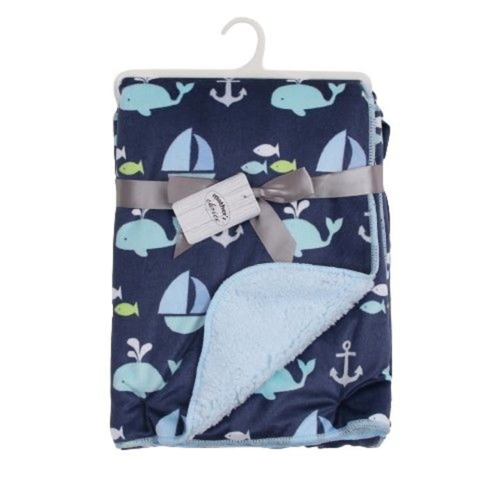 Bolyhos takaró babáknak, 75 x 100 cm, tengeri modell, Mother's Choice