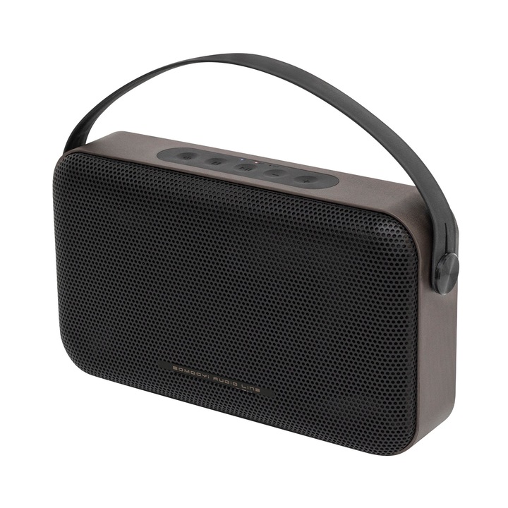 Безжично джобно радио Home by Somogyi SAL BT4000, високоговорител, 2 x 8 W, бас-рефлекс, AUX, вграден микрофон, меки сензорни бутони, ~18 часа време на работа, включен USB-C кабел