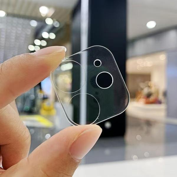 Folie protectie lentila camera pentru iPhone 15 Pro/15 Pro Max, transparenta, rezistenta la zgarieturi si socuri, aplicare usoara