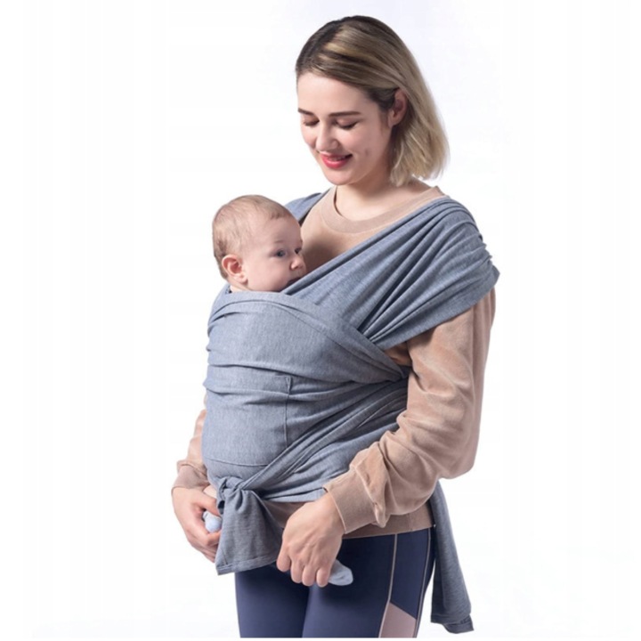 Marsupiu port bebe Rgonomic, XGETOP®, Design pentru alaptare, Comod si usor de folosit, 0-36 luni, 20kg, Gri