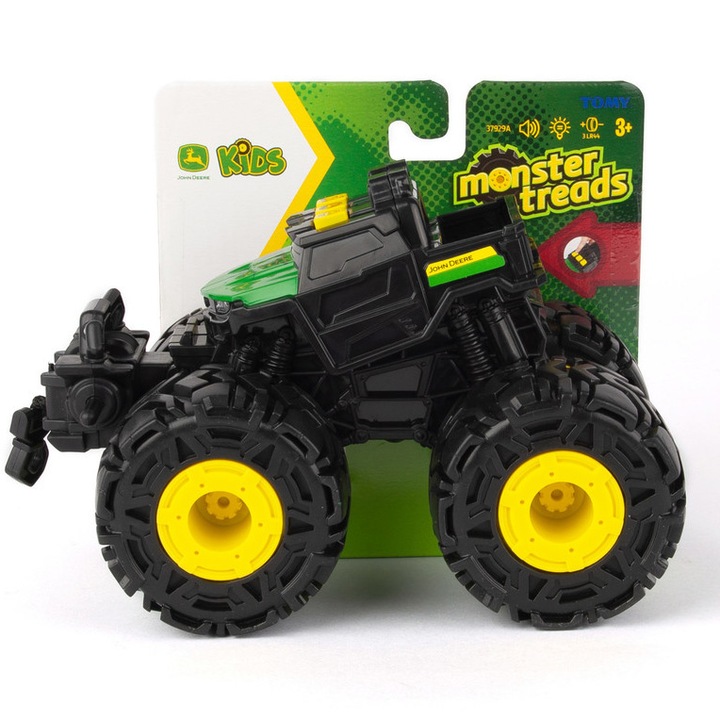 Tractor John Deere - Monster Treads, cu carlig