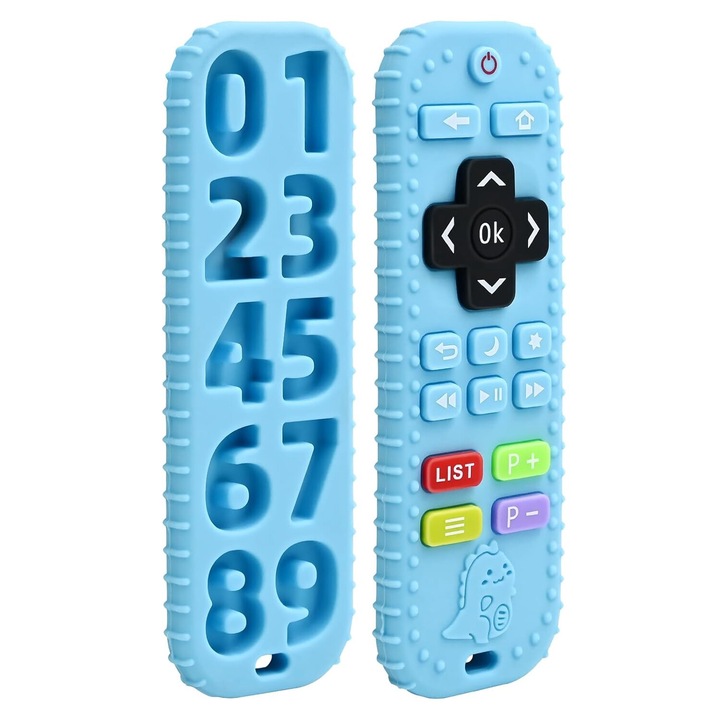 Rágóka, Szilikon, 0-12 hónapos, Kék