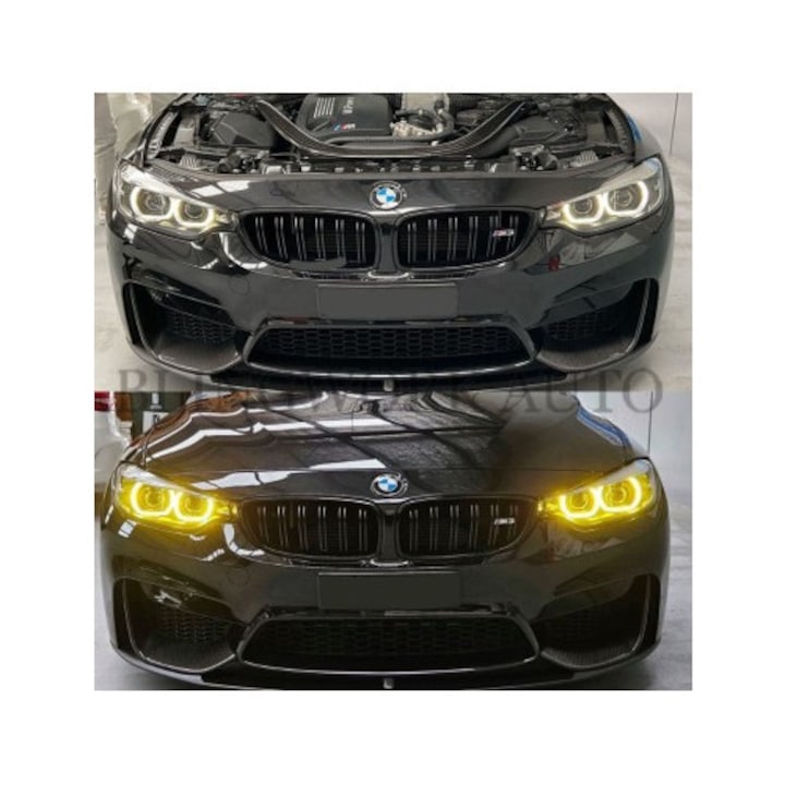 Set 2 module galbene CSL Style Angel Eyes DRL Dreapta pentru BMW Seria 4 F32, F33, F36 - 63117493230, 7493230