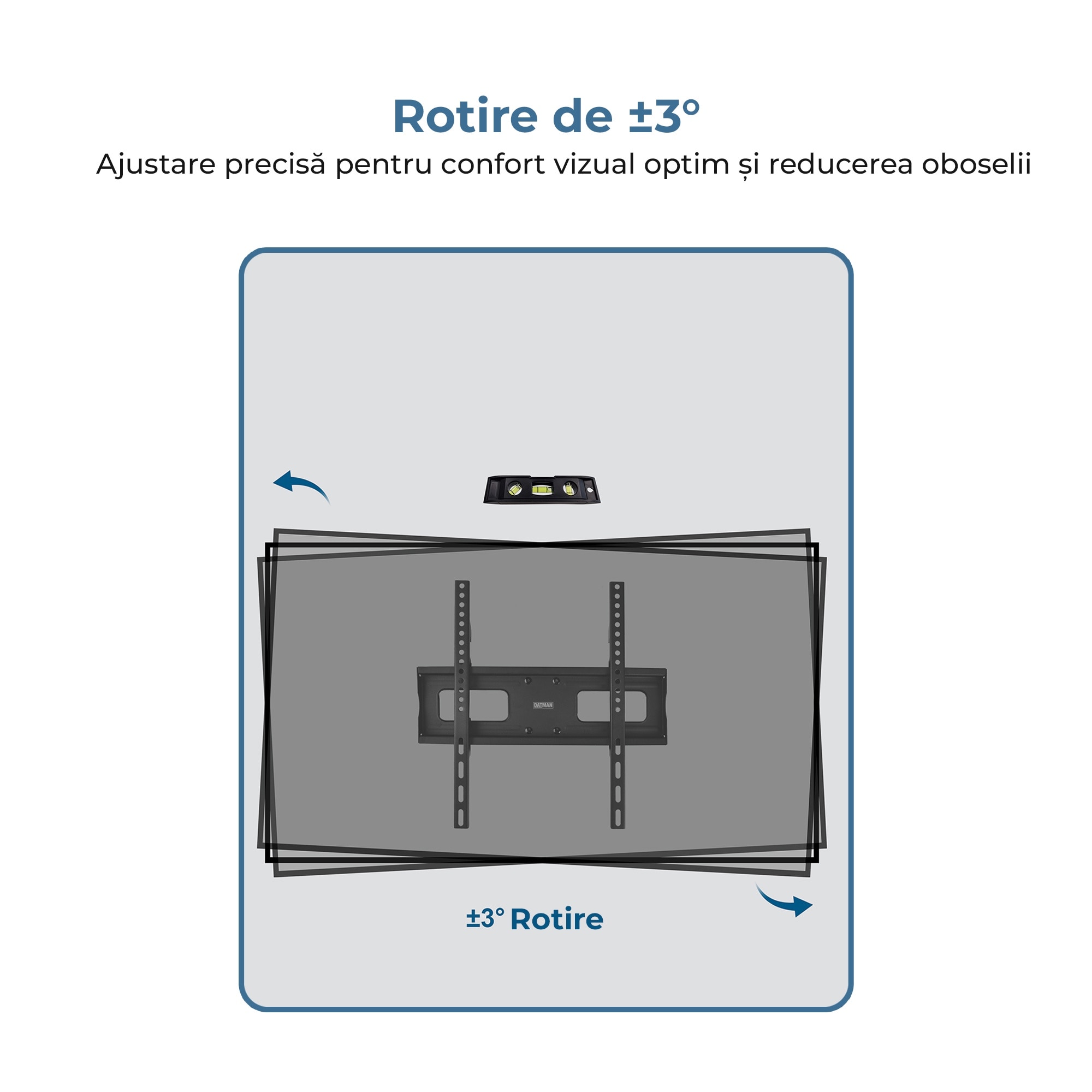 Suport TV de Perete DATMAN, Max 50kg, Diagonala 32
