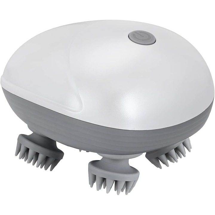 Електрически масажор за скалп, 4 масажни глави, 3 скорости, водоустойчив, преносим