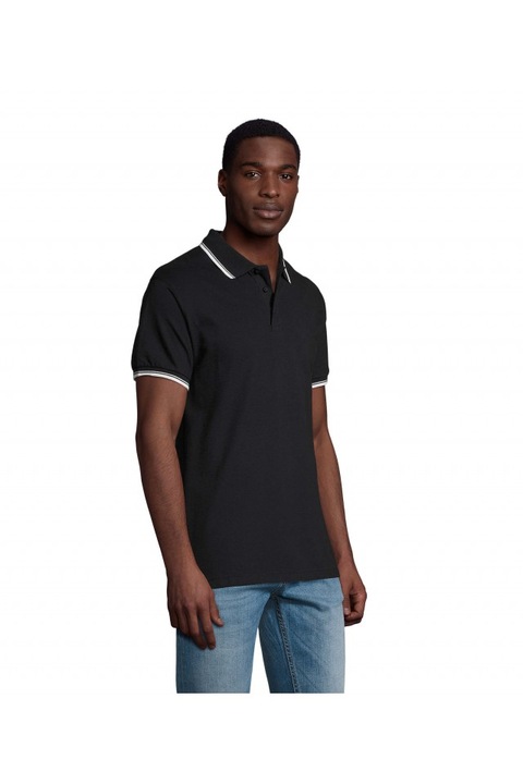 Férfi galléros póló, SOL's Practice - SO11365, Tengerészkék