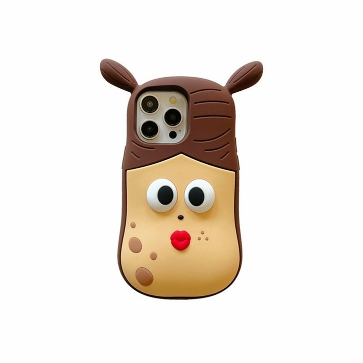 Husa protectie telefon, RUIOMII®, Carcasa de telefon personalizata. Carcasa de telefon interesantaPlastic, Plastic, pentru iPhone 15 Pro Max, Maro