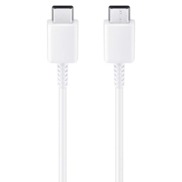 Cablu de date/incarcare, Samsung, DW767JWE, USB-C la USB-C, lungime 1.8m, alb