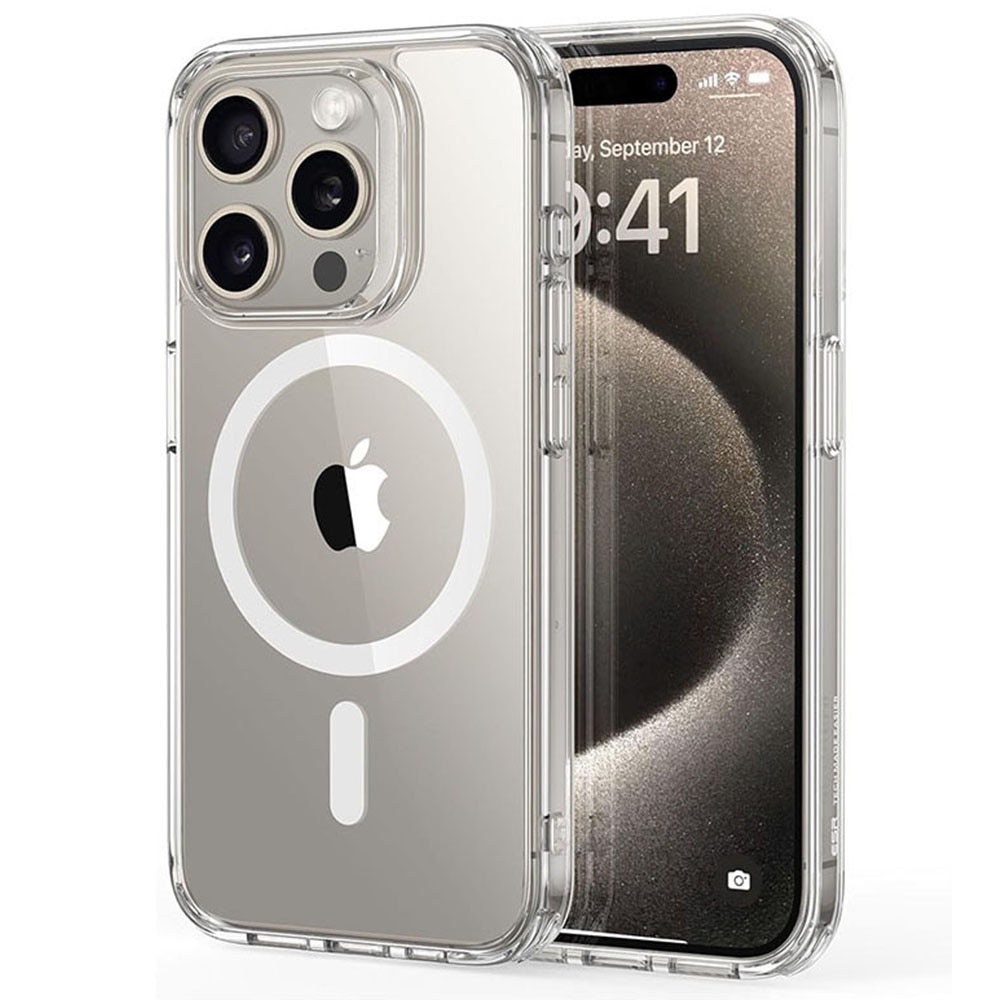 Husa pentru iPhone 15 Pro Max, rezistenta la zgarieturi si ingalbenire, transparenta